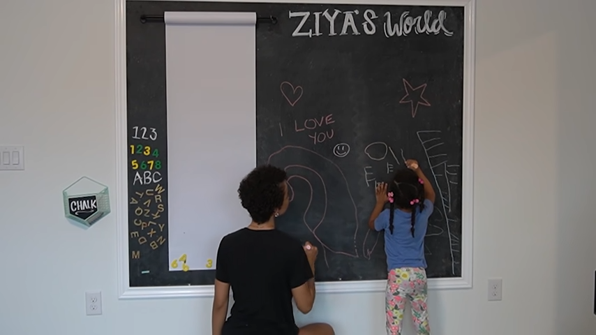 Kid’s Playroom Décor: DIY Magnetic Chalkboard