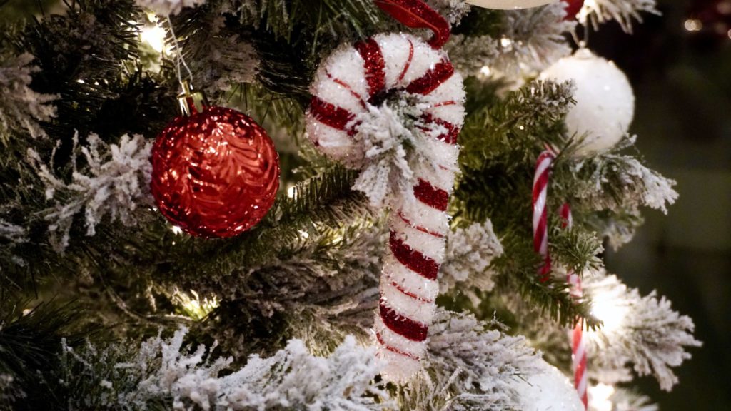 Tree Christmas Ddeg 10x Acrylic Decoration Hanging Cane Candy Xmas Ornaments 