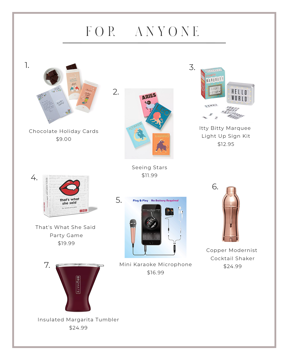 Unique Christmas Gifts Under 25